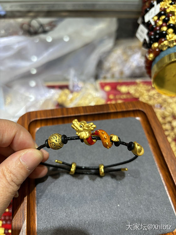 周末水贝淘的黄金手串_金
