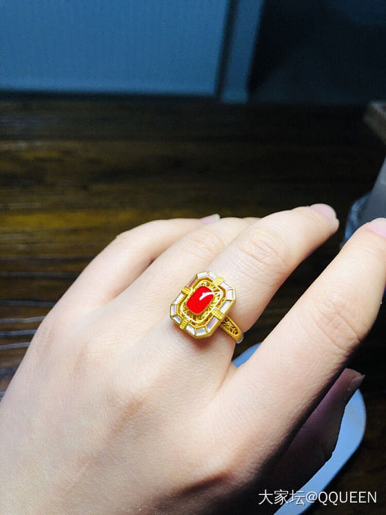 螺钿戒指_戒指金