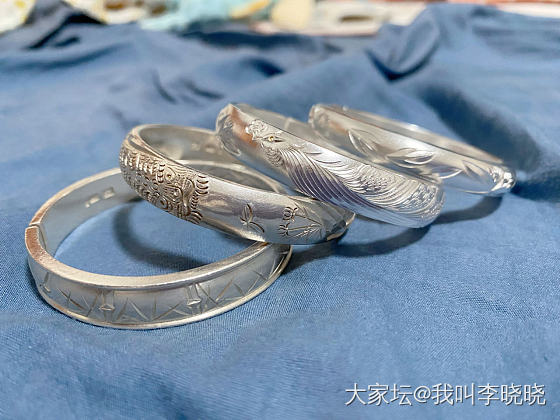 素华四步曲。。。早期轨道竹，虎竹和现在的及凤凰🐦‍🔥花草_手镯银