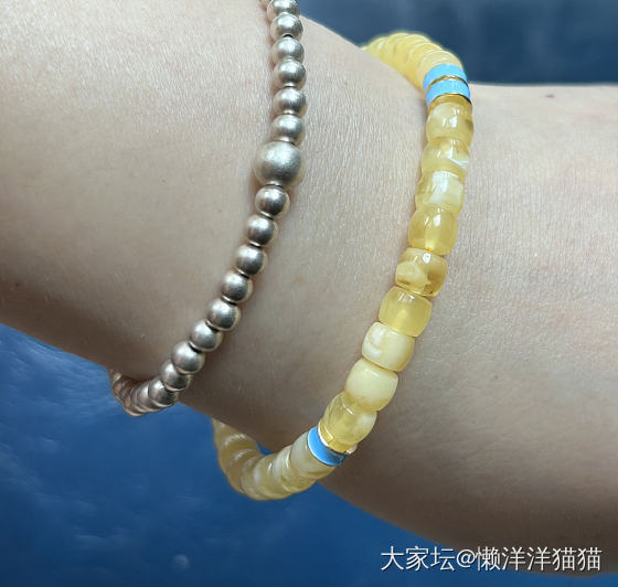 金白小直切小米珠_琥珀蜜蜡