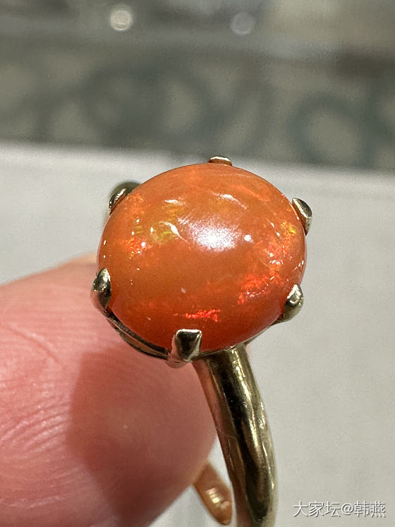 火欧泊，14K_欧泊