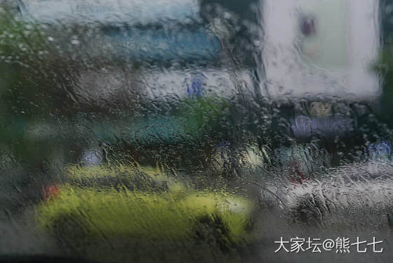 窗外，雨中印象_摄影