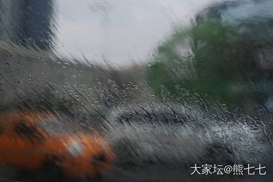 窗外，雨中印象_摄影