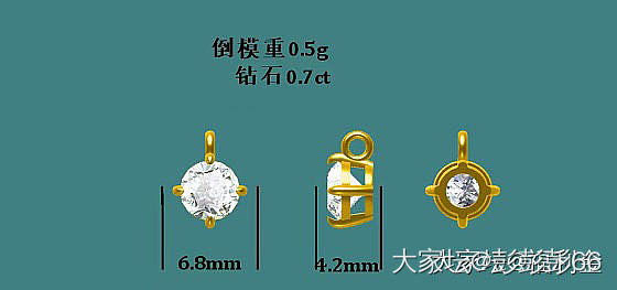 记录贴｜培育钻基础款二十七单吊坠_培育钻
