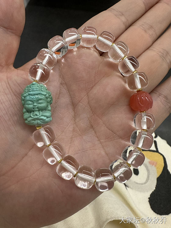 白水晶手串_白水晶串珠玉石金