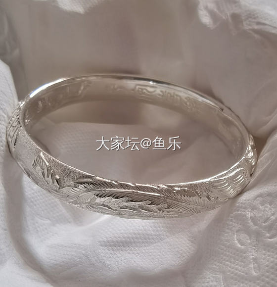 晒晒刚刚收到的美镯_手镯银