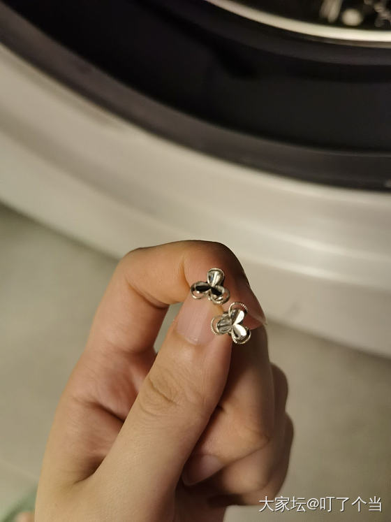 本马大哈把耳钉放洗衣机里洗了_耳钉铂