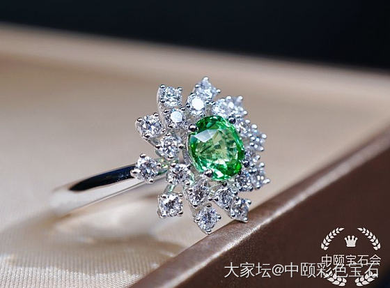 ##中颐天然沙弗莱宝石戒指##  1.06ct_沙弗莱彩色宝石