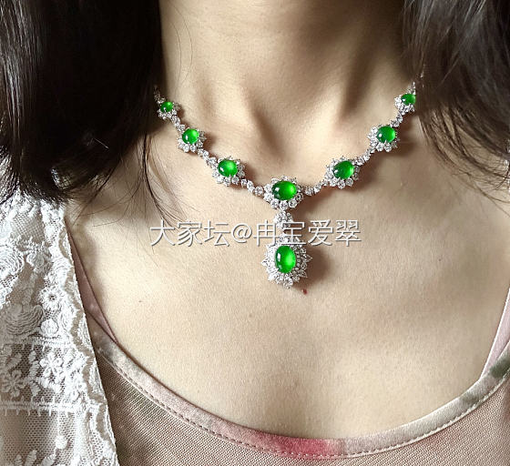 不上班 心情真的很好_项链翡翠