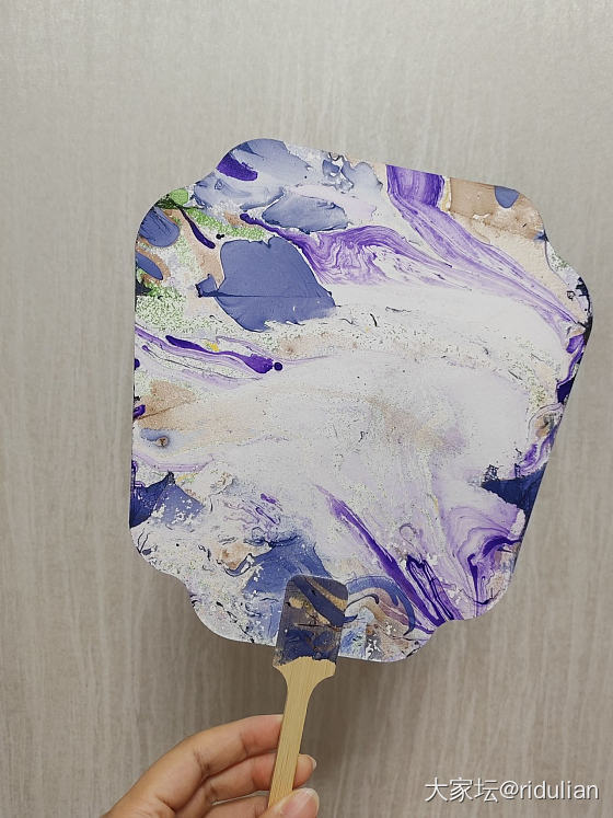 陪孩子体验一把DIY_扇手工diy