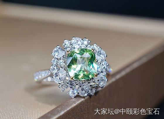 ##中颐天然钙铝榴石戒指##  1.50ct  CGTL证书_石榴石彩色宝石