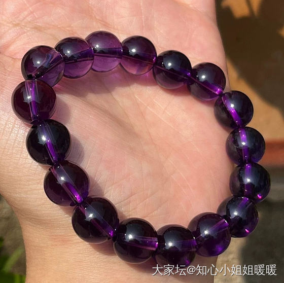一串迷人的紫葡萄_珠串紫水晶