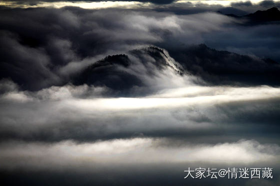 二郎山喇叭河云海_摄影