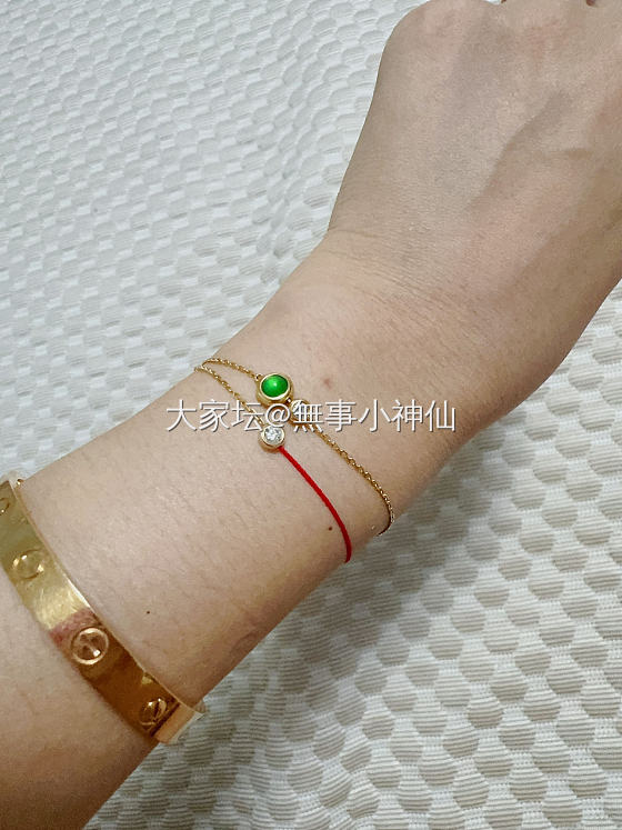 卡地亚叠戴_搭配金