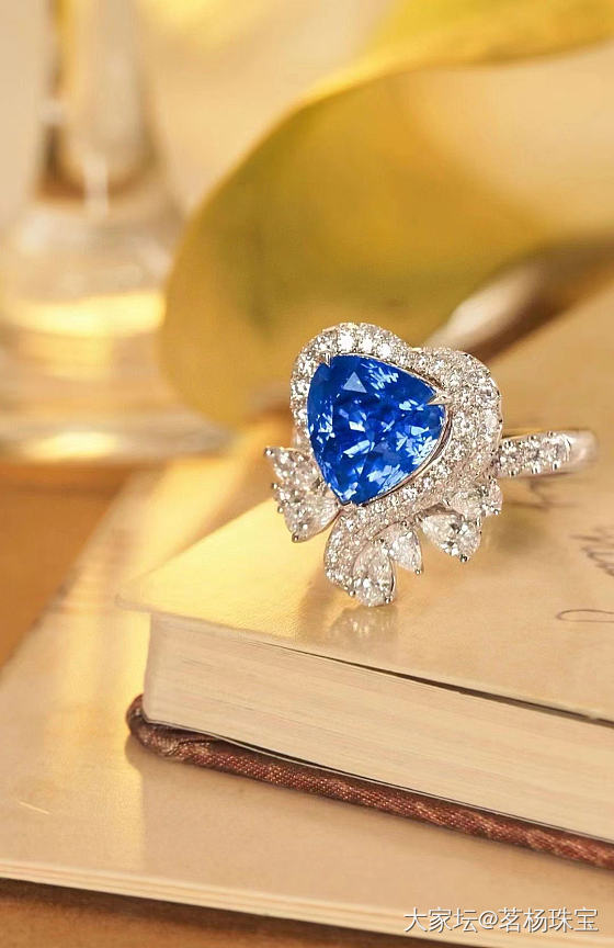 蓝宝石戒指💍～_首饰