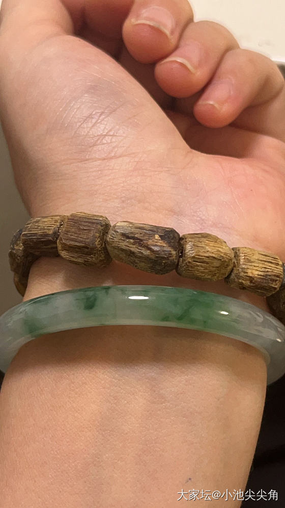 自制沉香手串，就，粗矿，狂野_首饰
