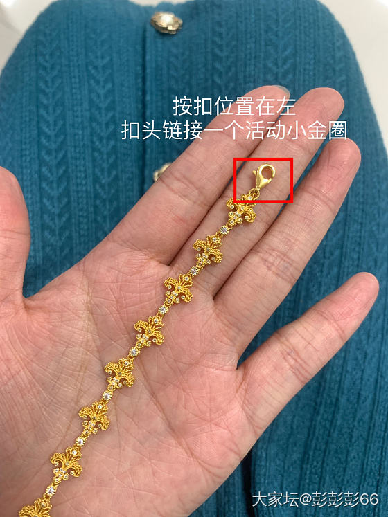 想说说鸢尾花手链的扣头🤔_手链金