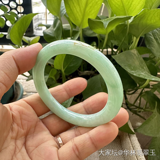 黄加绿苹果绿圆条55 MM_翡翠