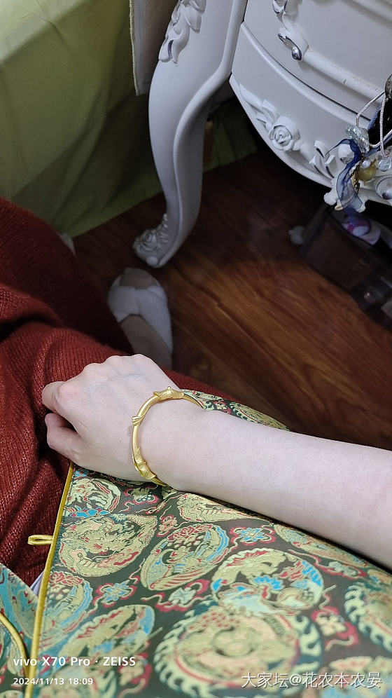 640的克价发货迅速，运送缓慢。_手镯金