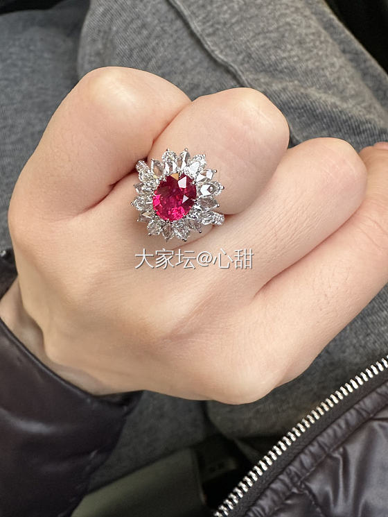 挑战珠宝首饰100天不重样 第20天_戒指红宝石