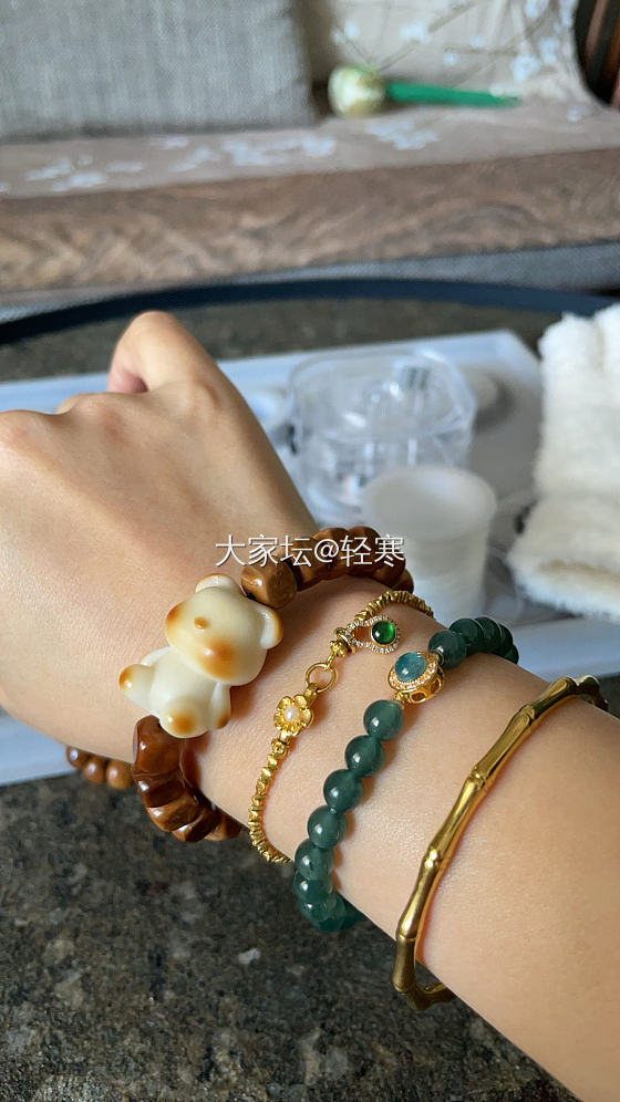 蜜蜡配紫金鼠绝绝子_搭配菩提子蜜蜡