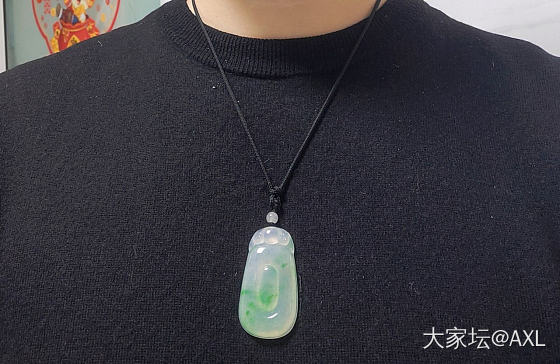 给长期不戴的如意换了一个绳子_翡翠