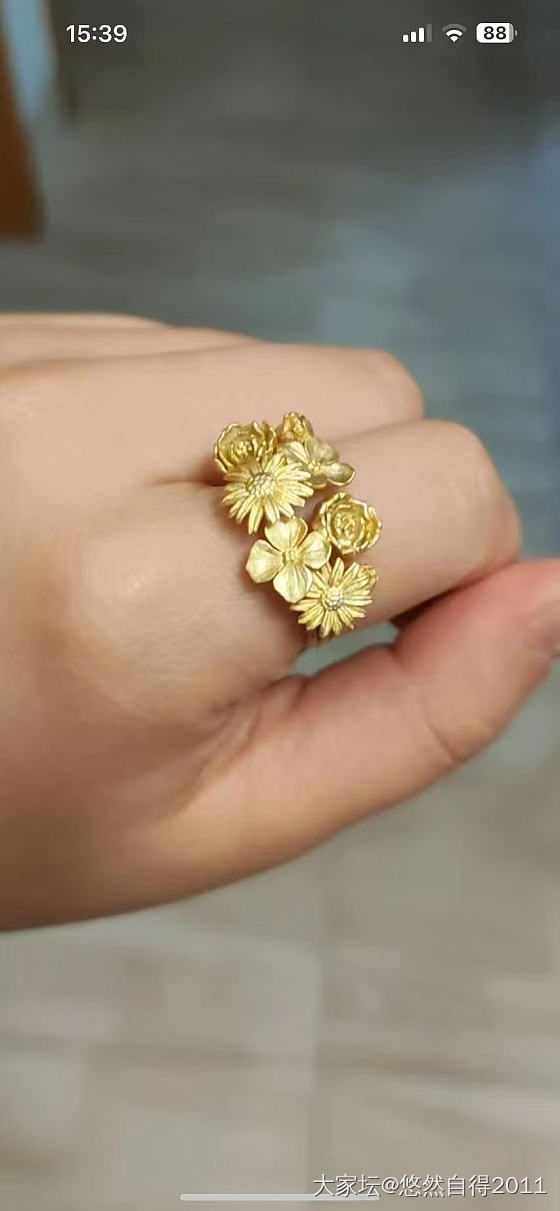 繁花戒指_戒指金