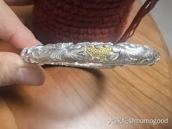 坛友种草的贴金银镯