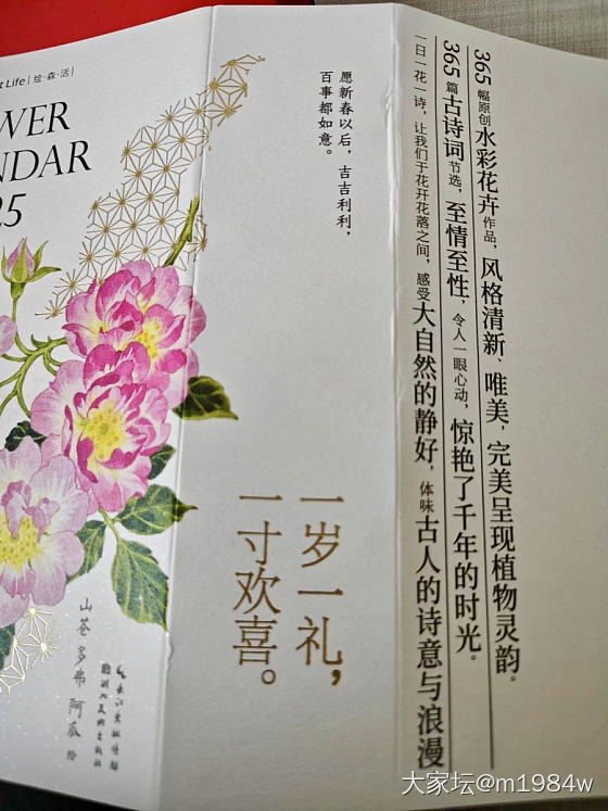 指尖流年，花开成诗—2025花开有时水彩花卉小台历_闲聊