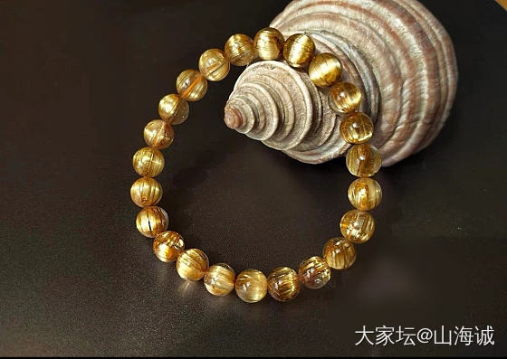 摆拍一条不错的钛晶 ..._珠串钛晶