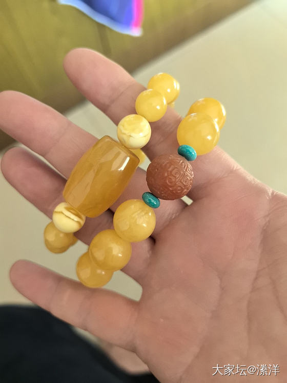 蜜蜡，等着它变老_珠串蜜蜡