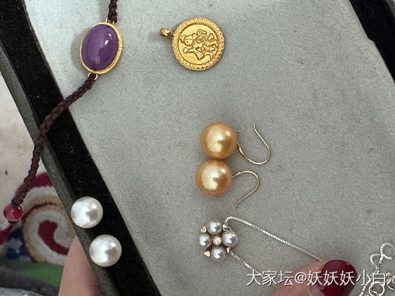 海水珠 钻石锁骨链_翡翠