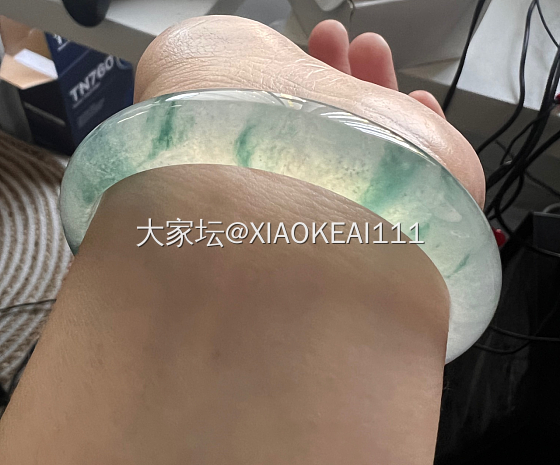 翡翠还得是冰飘花_手镯翡翠