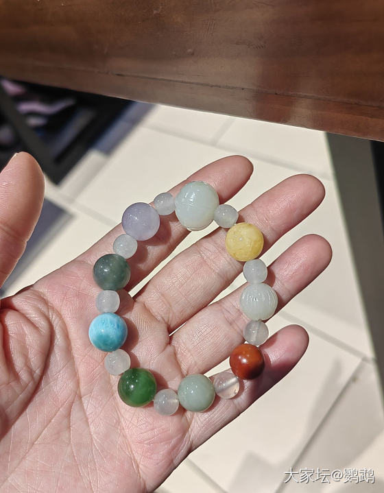 最近就喜欢这种多巴胺色系_银彩色宝石玉石