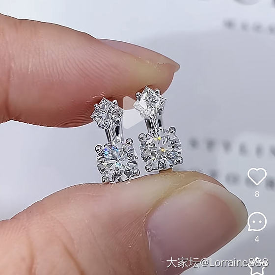 有姐妹在校长家做过双钻耳钉嘛_耳钉钻石
