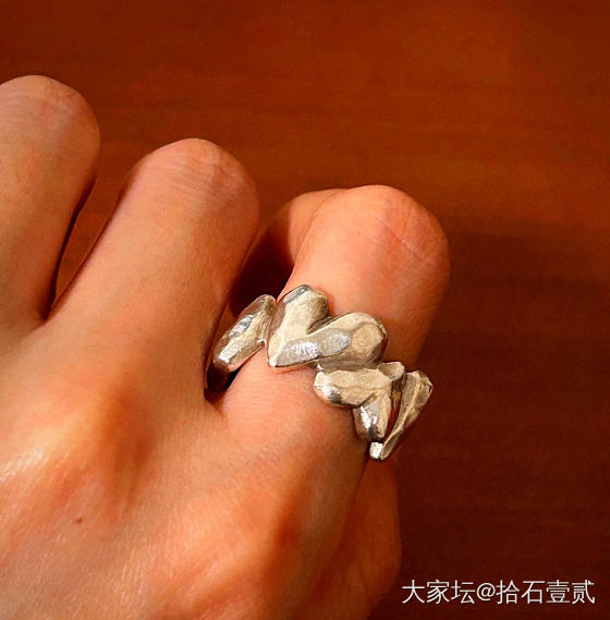 心有所属-德国带回心形围绕款设计师戒指_首饰925银