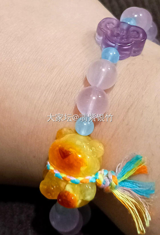 今日份手工～_琥珀蜜蜡水晶
