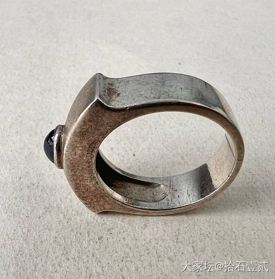 欧洲925银戒指-是深邃而忧郁的蓝呀_彩色宝石925银