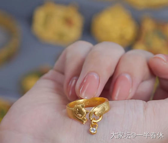 小猫戒指_戒指金