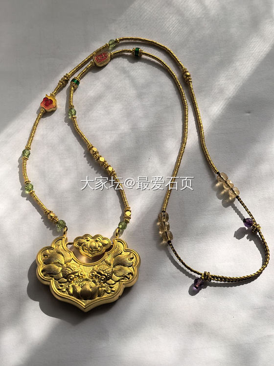 你们也会担心吊坠掉落丢失吗？_手工diy金