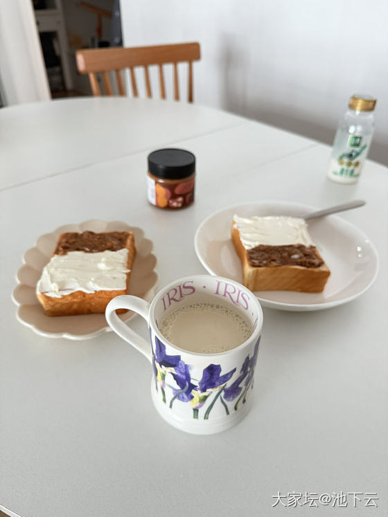 今日早餐，柳宗理的黄油刀真好用。_美食