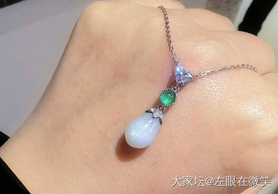 镶嵌完毕的野生珍珠_珍珠项链