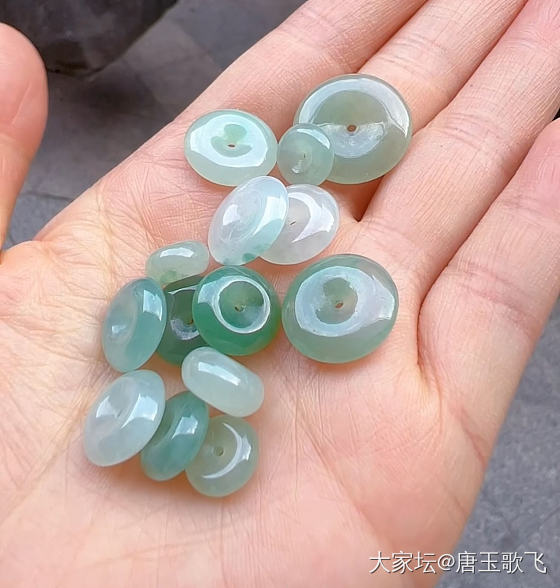 一些两位数又完整的平安扣_翡翠