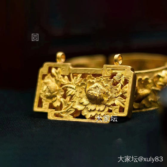 摇人，大家来团錾刻牡丹锁呀_金