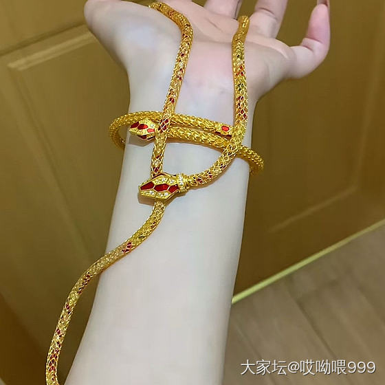 705克价收到的，蛇戒有了，还差个蛇镯_戒指金