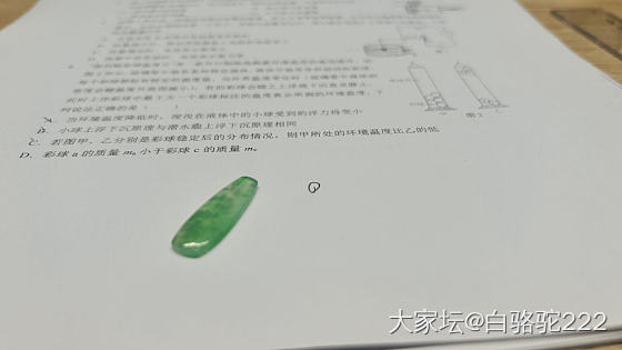 这块小翡翠雪大了点，但美还是美的_翡翠