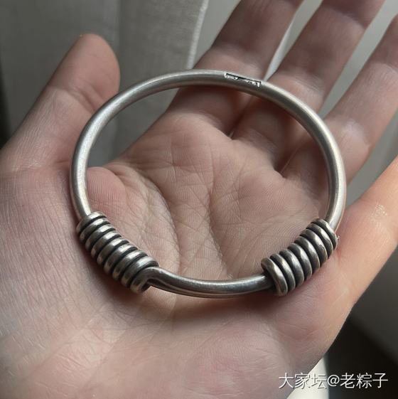 老银（铜）推圈手镯_银