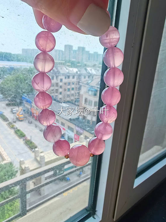 粉晶手串大集合！老矿马粉手链，透体马粉手链，莫粉手串手链_彩色宝石