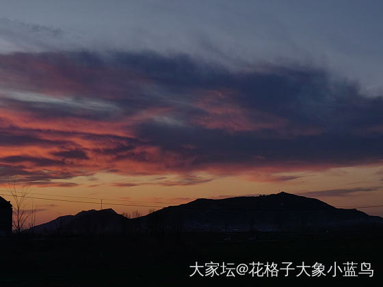 普通小村庄的夕阳_景色