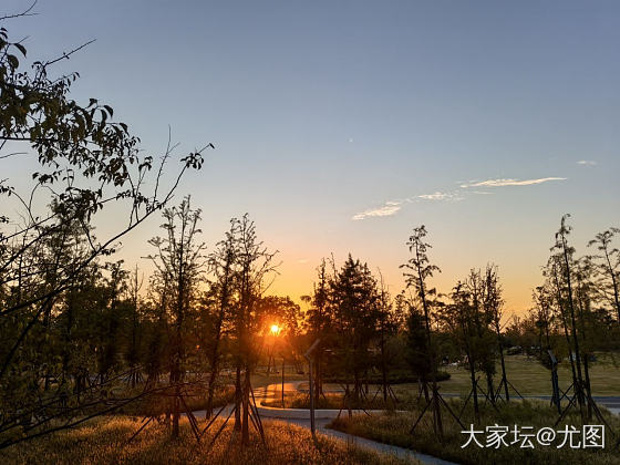普通小村庄的夕阳_景色